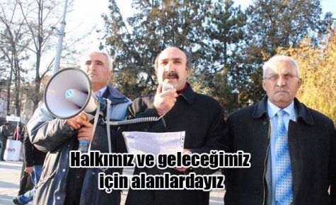 Halkımız ve geleceğimiz için alanlardayız 