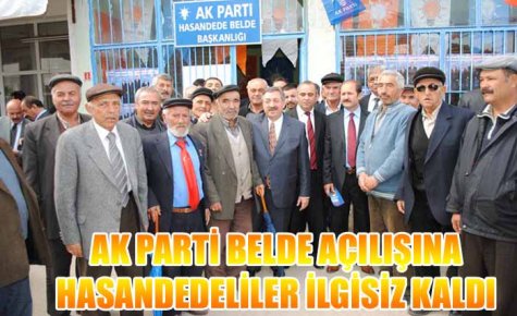 HASANDEDE İLGİSİZLİĞİ