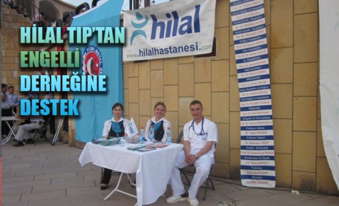 HİLAL TIP?TAN ENGELLİ DERNEĞİNE DESTEK 