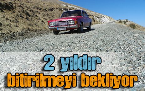 İki yıldır yol bitirilmeyi bekliyor