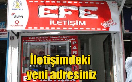 İletişimdeki yeni adresiniz 