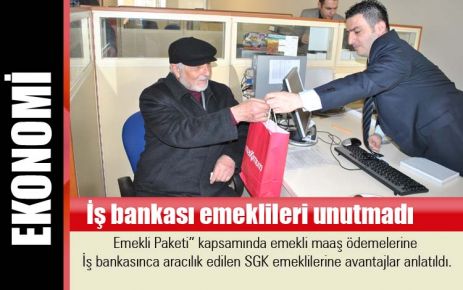 İş bankası emeklileri unutmadı