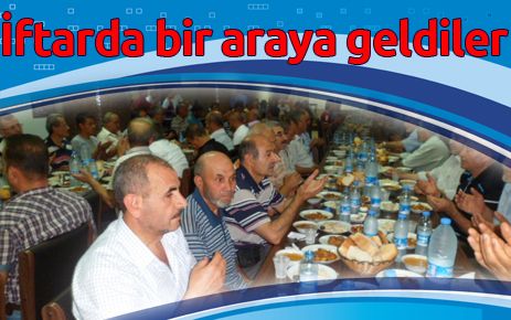 İşçiler iftarda bir arada