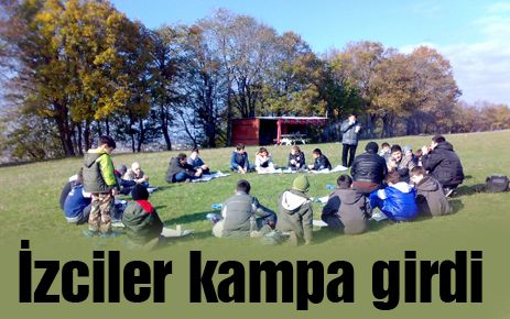 İzciler kampa girdi