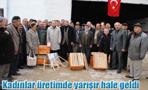 Kadınlar üretimde yarışır hale geldi