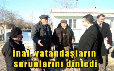 Kaymakam İnal, Hamzalı?da vatandaşların sorunlarını dinledi