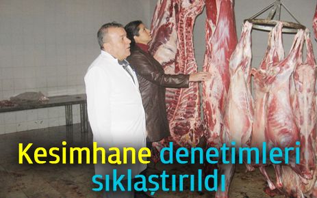 Kesimhane denetimleri sıklaştırıldı