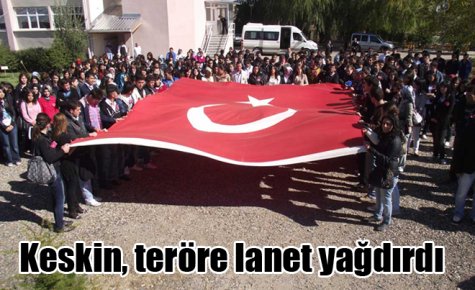 Keskin MYO öğrencileri teröre lanet yağdırdı 