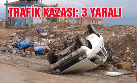 KIRIKKALE`DE TRAFİK KAZASI: 3 YARALI