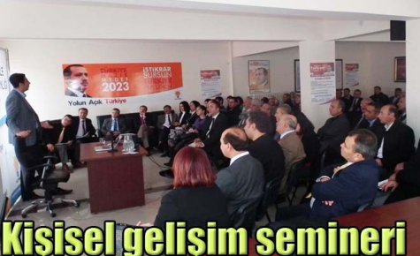 Kişisel gelişim semineri 