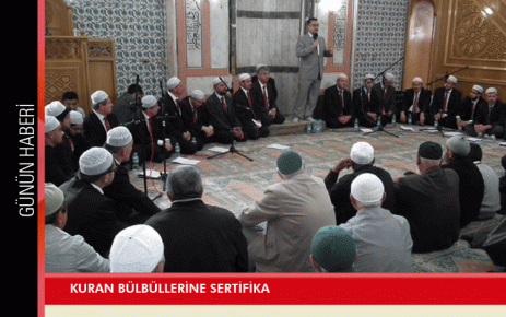 Kuran Bülbüllerine Sertifika