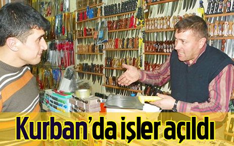 Kurban?da işlerimiz açıldı