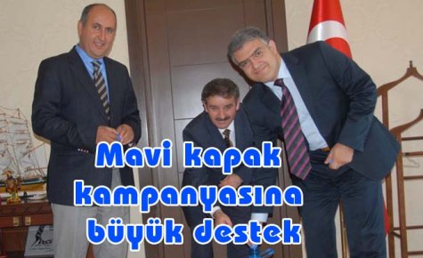 Mavi kapak kampanyasına büyük destek