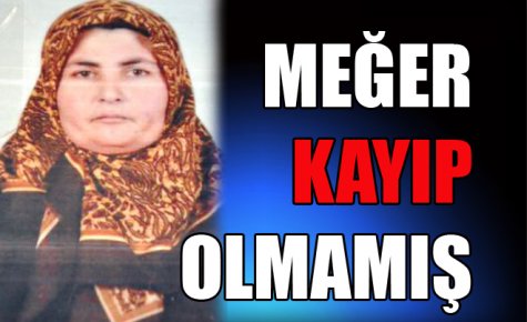 MEĞER KAYIP OLMAMIŞ