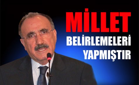 MİLLET BELİRLEMELERİ YAPMIŞTIR