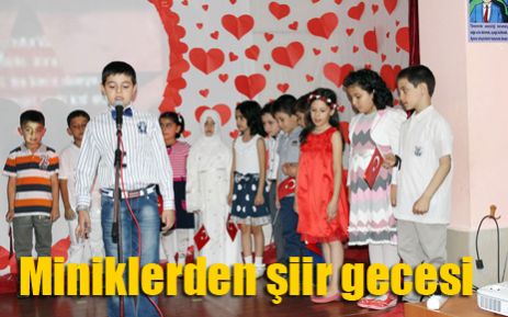 Minikler, şiir gecesinde buluştu