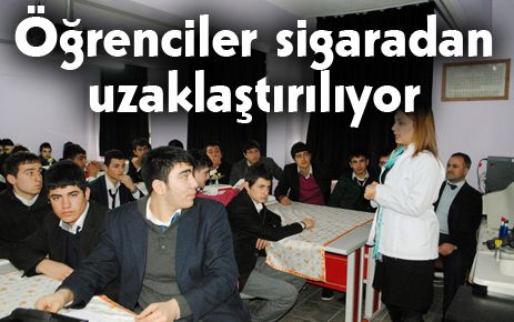 Öğrenciler sigaradan uzaklaştırılıyor