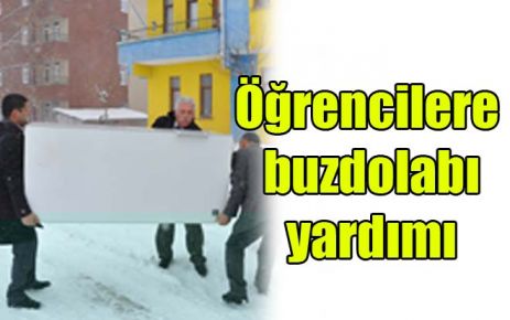 Öğrencilere buzdolabı yardımı 