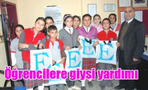 Öğrencilere giysi yardımı