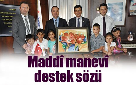 Öğrencilere maddi manevi destek sözü 