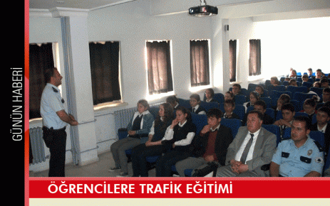 Öğrencilere trafik eğitimi 