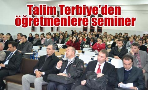 Öğretmenlere seminer