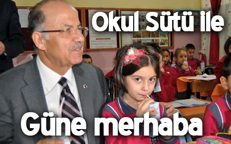 Okul sütü ile güne merhaba