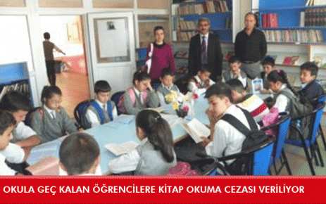 Okula Geç Kalan Öğrencilere Kitap Okuma Cezası Veriliyor