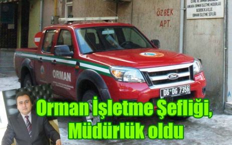 Orman İşletme Şefliği, Müdürlük oldu