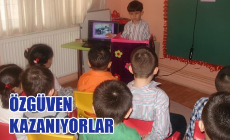 ÖZGÜVEN KAZANMAK İÇİN KÜRSÜYE ÇIKIYORLAR 