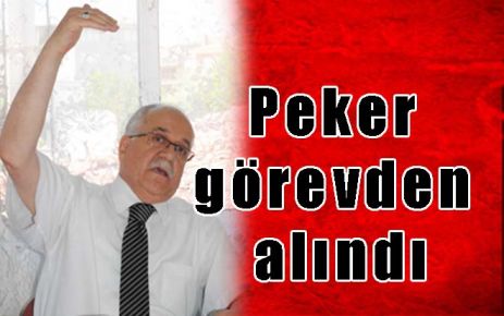 Peker, bakanlığa çekildi