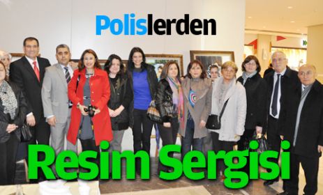 Polislerden resim sergisi