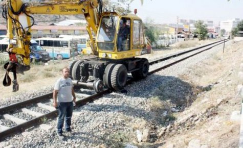 Raylar bakıma alındı