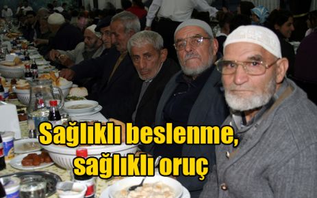 Sağlıklı beslenme, sağlıklı oruç