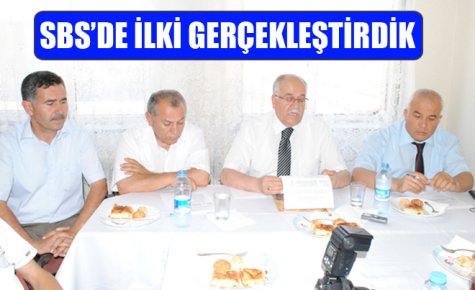 SBS?DE İLKİ GERÇEKLEŞTİRDİK