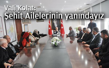 Şehit ailelerinin yanındayız