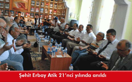 Şehit Erbay Atik 21?nci yılında anıldı