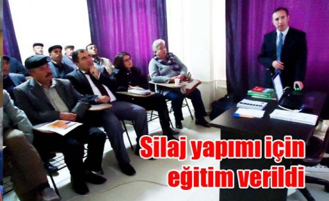 Silaj yapımı için eğitim verildi