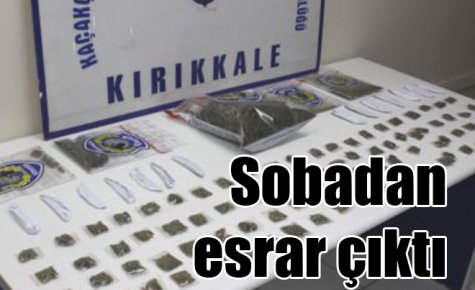 Sobadan esrar çıktı