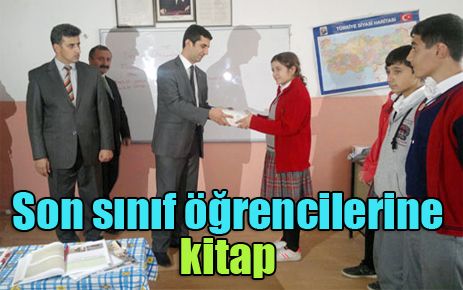 Son sınıf öğrencilerine kitap
