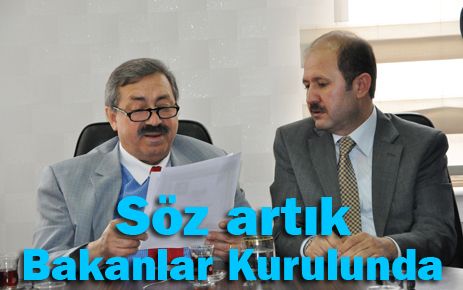 Söz artık Bakanlar Kurulunda