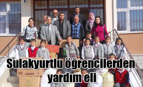 Sulakyurtlu öğrencilerden yardım eli