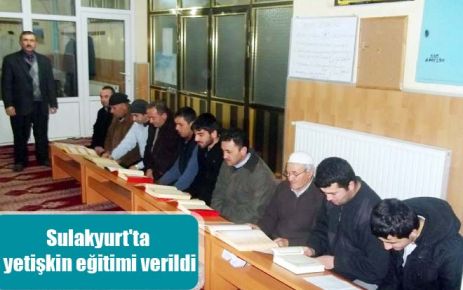 Sulakyurt`ta yetişkin eğitimi verildi