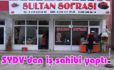 SYDV iş sahibi yaptı