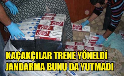 TRENDE KAÇAK SİGARA YAKALANDI