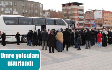 Umre yolcuları uğurlandı