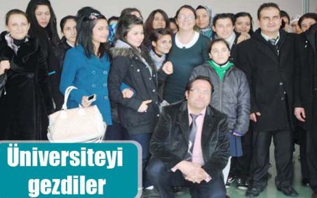 Üniversiteyi gezdiler