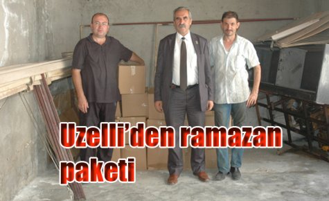 UZELLİDEN YOKSULA ERZAK YARDIMI