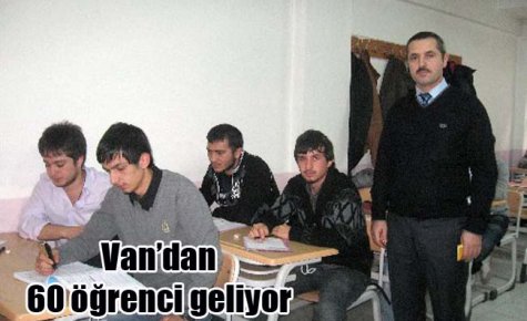 Van?dan 60 öğrenci geliyor 