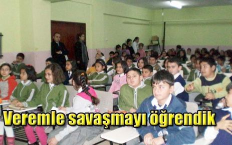 Veremle savaşmayı öğrendik